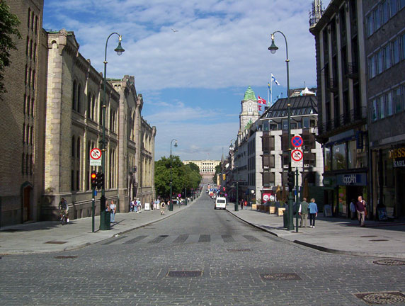 Main street of Oslo