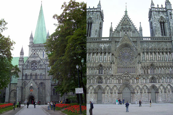 Front and right side of Nidarosdomen